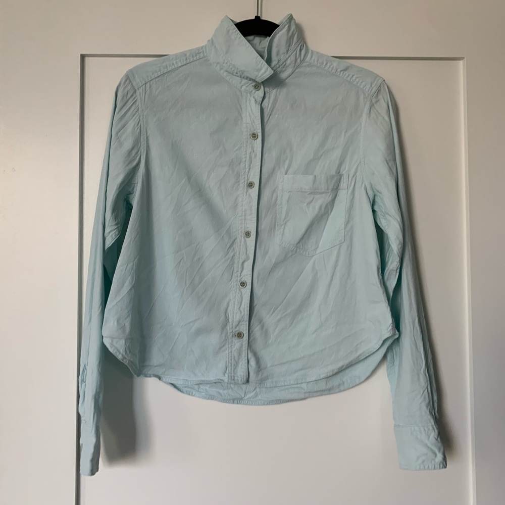 Mint Green Theory Button Down - image 3